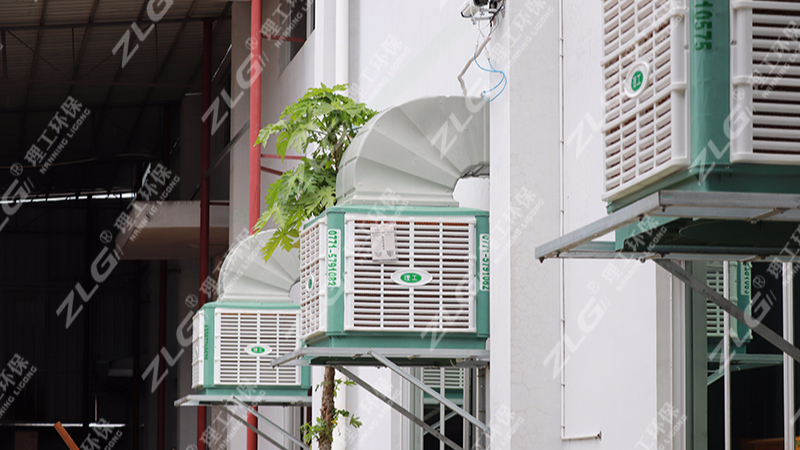 廣西華克電氣設(shè)備有限公司組裝車間安裝ZLG理工環(huán)保空調(diào)